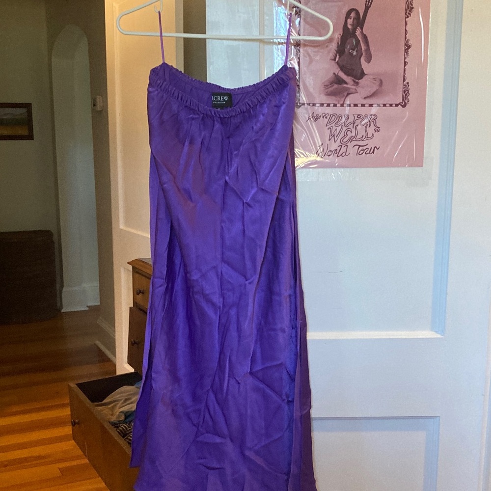 J. Crew Vibrant Purple Slip Dress